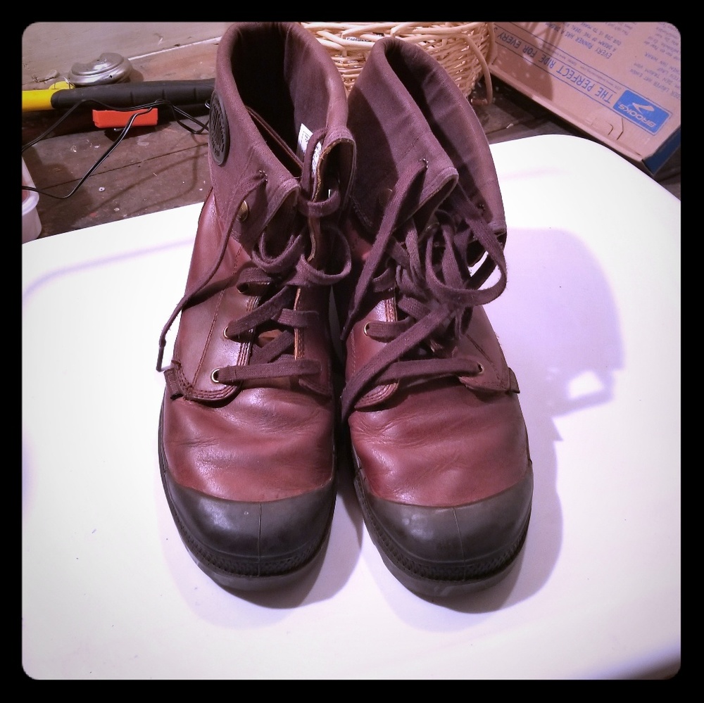 Palladium men's leather boots
